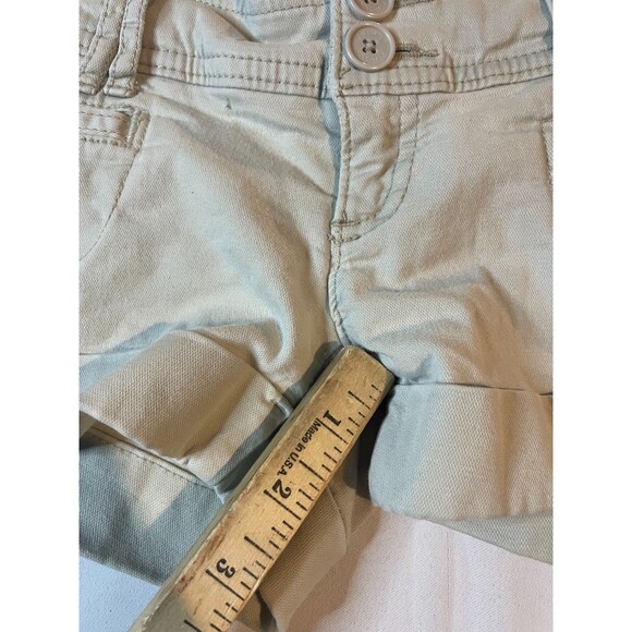 Hollister Shorts Womens Size 0 Y2K Chino Twill Stretch Summer Hot Pants Booty - Picture 2 of 4